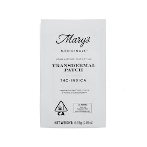 Mary's medicinals - TRANSDERMAL PATCH 1:1 CBD:THC