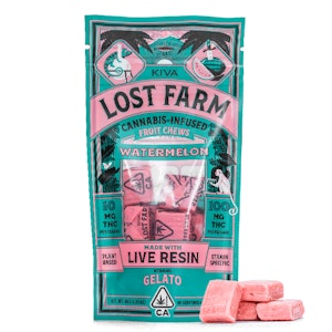 Kiva - LOST FARM CHEWS WATERMELON GELATO LIVE ROSIN